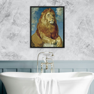 Lion's Marble Throne - Luxury Wall Art