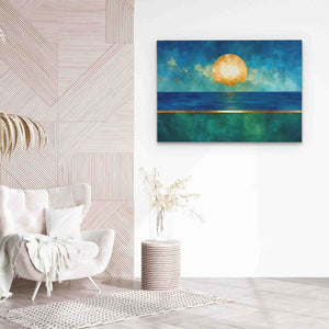 Liquid Horizon - Large Abstract Canvas Print