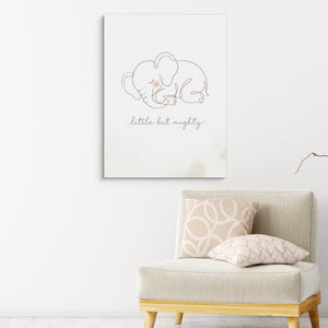 Little But Mighty โ little but mighty sq pink chair wall 1port flush print