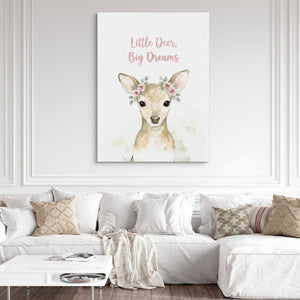 Little Deer, Big Dreams - Luxury Wall Art