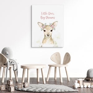 Little Deer, Big Dreams โ little deer, big dreams sq kids room 1 1port flush print