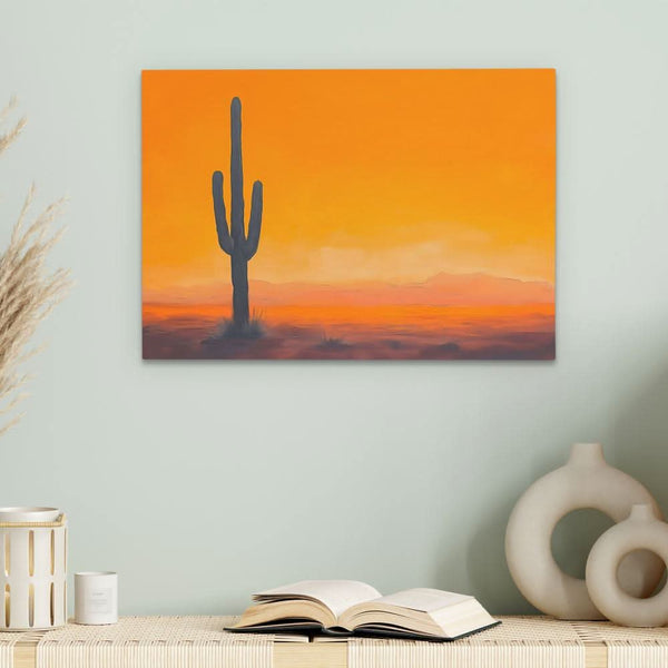 Lone Texas Cactus in a room