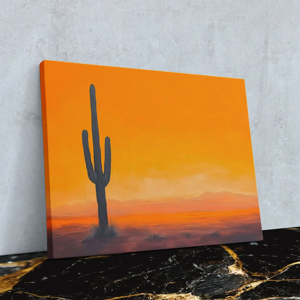 Lone Texas Cactus in a room