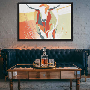 Longhorn Desert Crossing - Luxury Wall Art