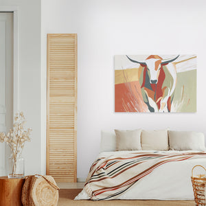 Longhorn Desert Crossing - Luxury Wall Art