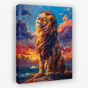 Looking to the Heavens - Animals Canvas Wall Art