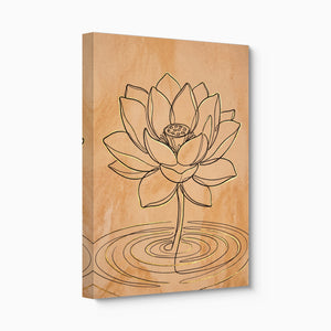 Lotus Golden Ripples โ lotus golden ripples angled flush print