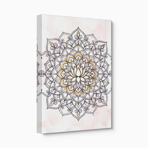 Lotus Mandala Blush - Luxury Wall Art