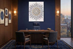 Lotus Mandala Blush - Luxury Wall Art