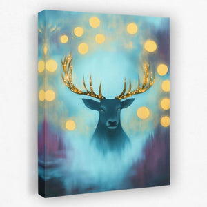 Luminary Stag - Animals Canvas Wall Art