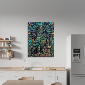 Lunar Guardian Owl โ lunar guardian owl sq kitchen wall 1port flush print