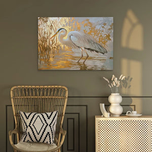 Luxurious Heron - Luxury Wall Art