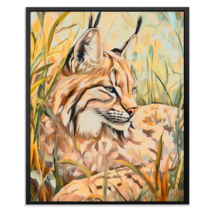 Lynx Meadow Rest - Luxury Wall Art