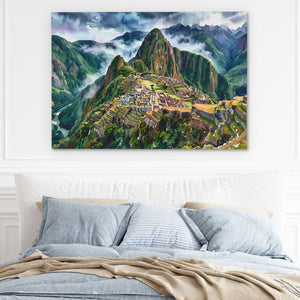Machu Picchu Mist — Machu Picchu Mist Light Blue Bed 151