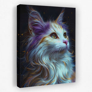 Magical Feline - Animals Canvas Wall Art
