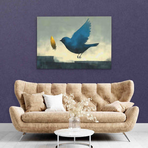 Magical Gold Feather - Luxury Wall Art