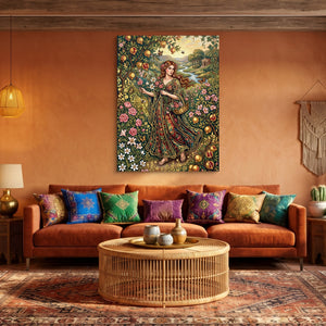 Maiden Flowered Garden โ maiden flowered garden sq az aesthetic 1port flush print