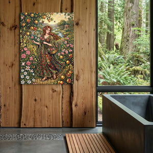 Maiden Flowered Garden โ maiden flowered garden sq outdoor bathroom log 1port flush print