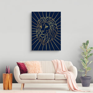 Majestic Lion Glimmer โ majestic lion glimmer sq land nice living room 1port flush print