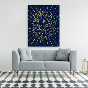Majestic Lion Glimmer โ majestic lion glimmer sq checkered floor 1port flush print