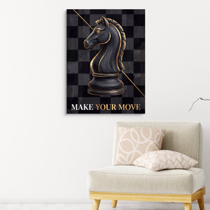 Make Your Move โ make your move sq pink chair wall 1port flush print