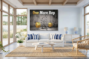 Man Golden Deadlift โ man golden deadlift living room with windows 1land flush print