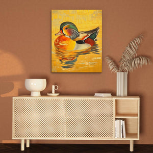 Mandarin Duck Glow - Luxury Wall Art
