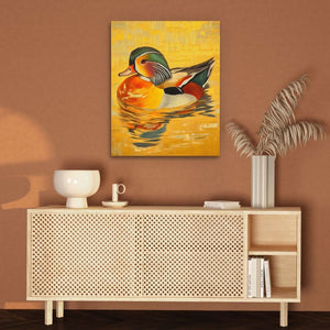 Mandarin Duck Glow - Luxury Wall Art