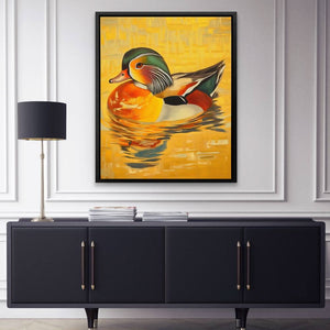 Mandarin Duck Glow - Luxury Wall Art