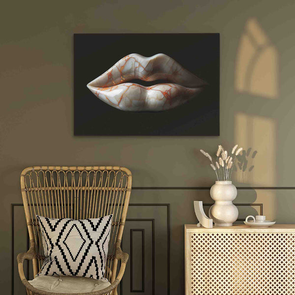 Marble Lips in a room