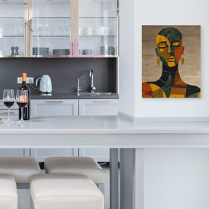 Marble Portrait Meditation - Luxury Wall Art