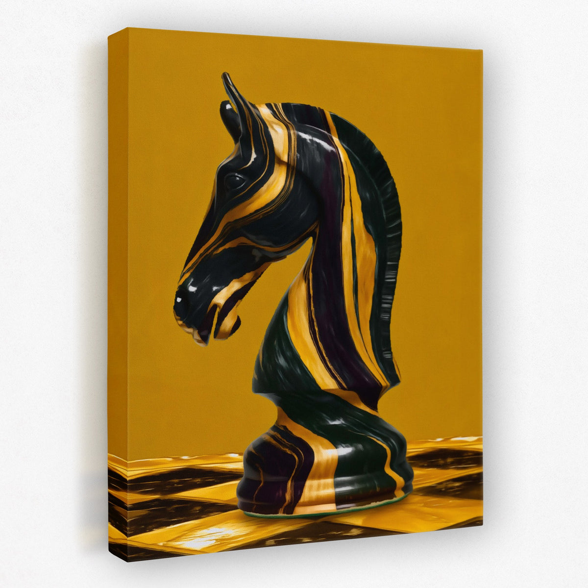 Marbled Knight's Gambit - Luxury Wall Art
