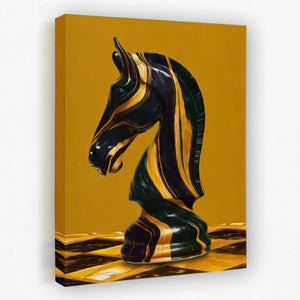 Marbled Knight's Gambit - Luxury Wall Art