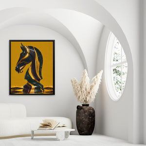 Marbled Knight's Gambit - Luxury Wall Art