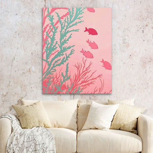 Marine Dreamland - Large Watercolor Canvas Print