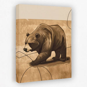 Market Bearverick - Animals Canvas Wall Art