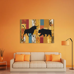 Market Forces Clash - Luxury Wall Art