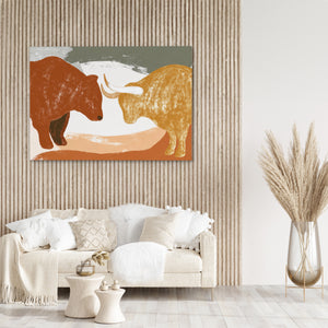 Market Forces Collide - Luxury Wall Art