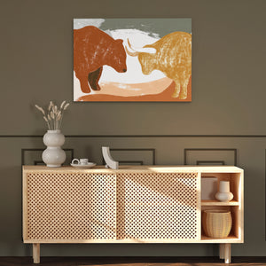 Market Forces Collide - Luxury Wall Art