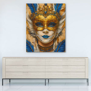Masked Venetian - Large Surrealism Canvas Print