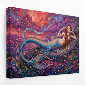 Mermaid Cosmic Garden — Mermaid Cosmic Garden Landscape Side View Mirror Wrap 207