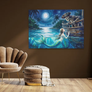 Mermaid Moonlit Vigil — Mermaid Moonlit Vigil brown room land 202
