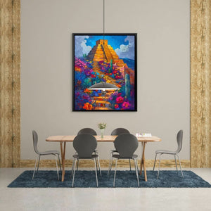 Mexican Pyramid - Large Contemporary Canvas Print