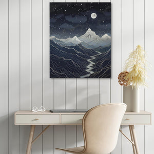 Midnight Mountains - Luxury Wall Art