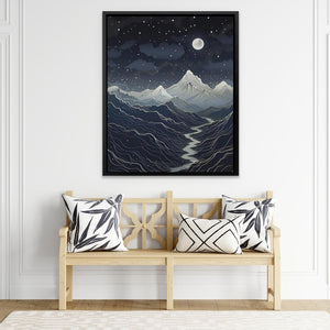 Midnight Mountains - Luxury Wall Art