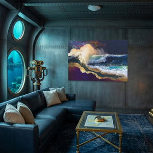 Midnight Waves Crashing โ Midnight Waves Crashing Submarine Wall Land 241