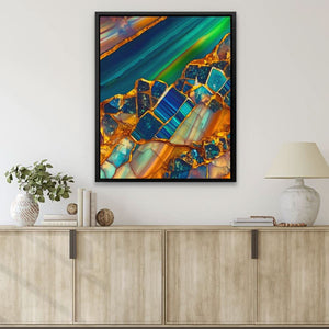 Mineral Color Spectrum - Oversized Nature Canvas Wall Art