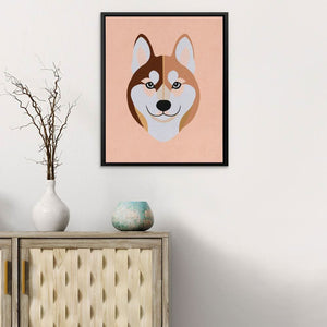Minimal Husky - Luxury Wall Art