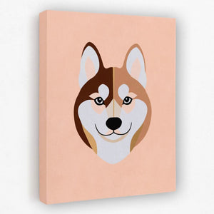 Minimal Husky - Luxury Wall Art