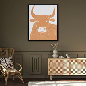 Minimal Might - Contemporary Wall Art in Black Frame